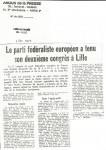 Y.F.auCongrés du Parti Fed.a Lille'710003