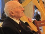 Papa on 100th with harp