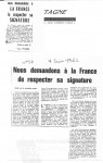 Nous demandons à la France de...Juin19620001