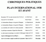 chroniques Politiques-Plan International 1938 et avant